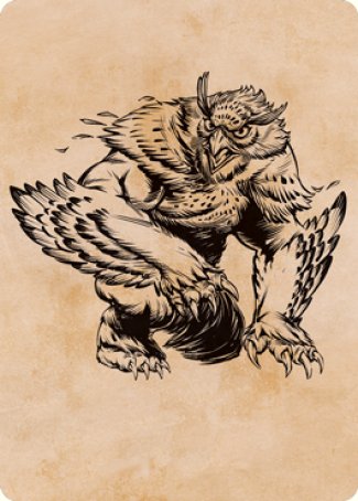 Owlbear (Showcase) Art Card [Dungeons & Dragons: Adventures in the Forgotten Realms Art Series] | Cracking-Singles