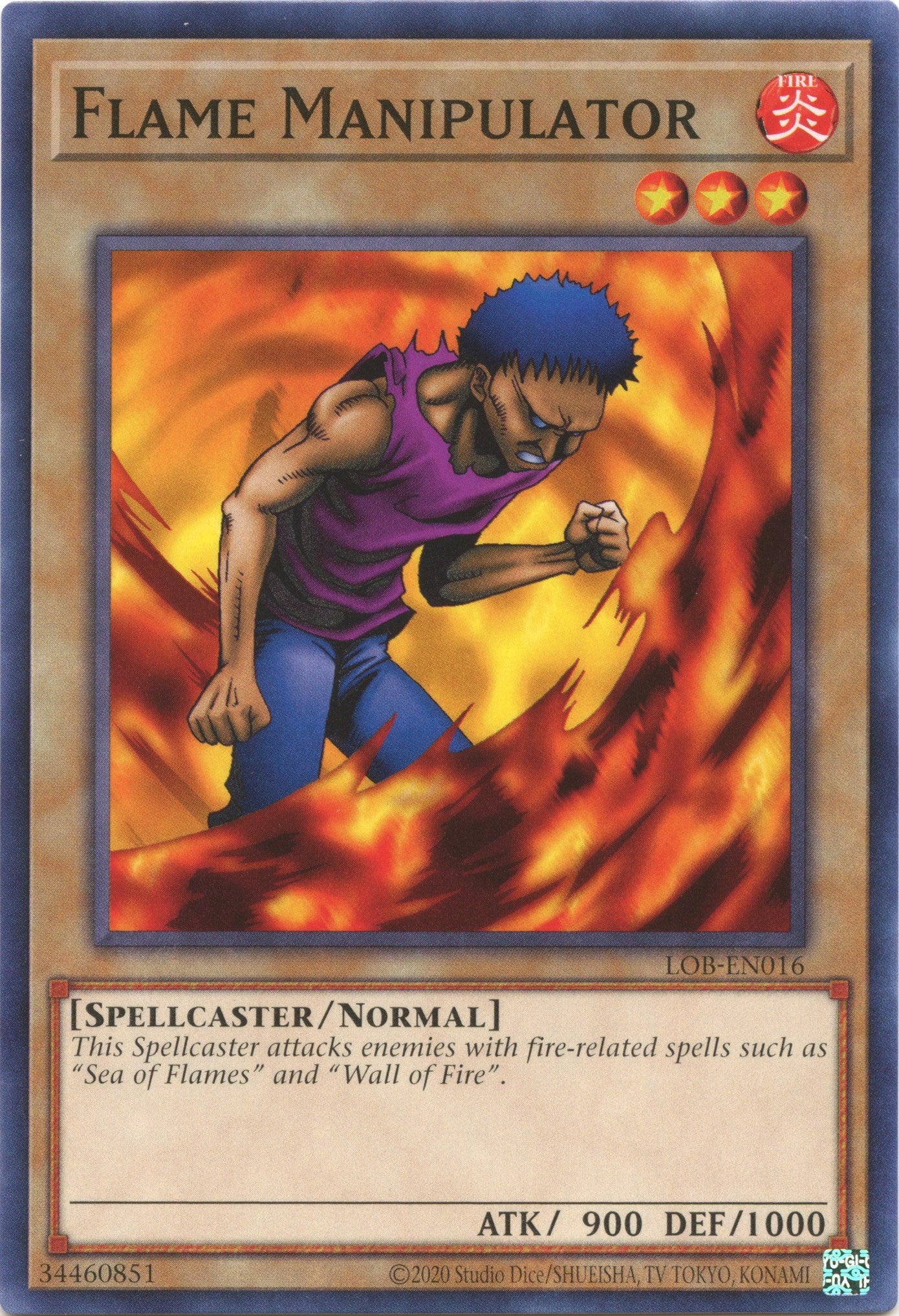 Flame Manipulator (25th Anniversary) [LOB-EN016] Common | Cracking-Singles