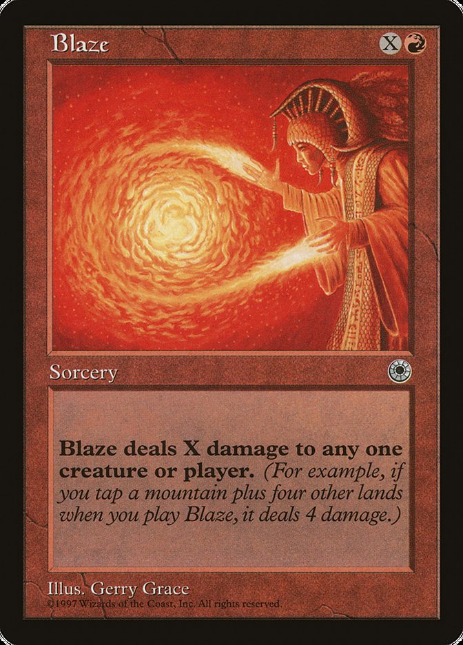 Blaze (No Flavor Text) [Portal] | Cracking-Singles