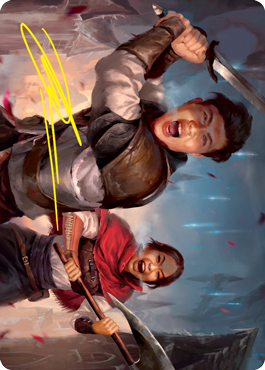 Daybreak Combatants Art Card (Gold-Stamped Signature) [Innistrad: Crimson Vow Art Series] | Cracking-Singles