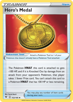 Hero's Medal (152/185) [Sword & Shield: Vivid Voltage] | Cracking-Singles