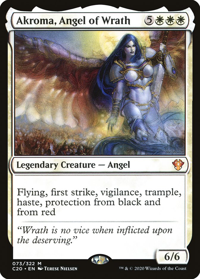 Akroma, Angel of Wrath [Commander 2020] | Cracking-Singles