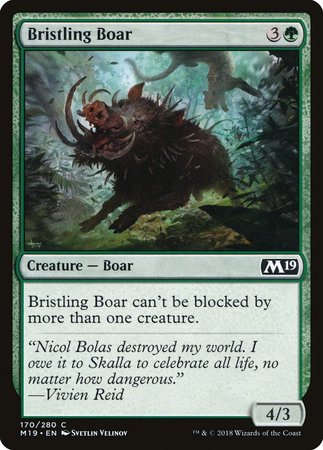 Bristling Boar [Core Set 2019] | Cracking-Singles