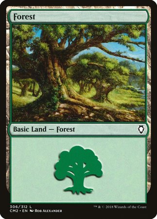 Forest (306) [Commander Anthology Volume II] | Cracking-Singles