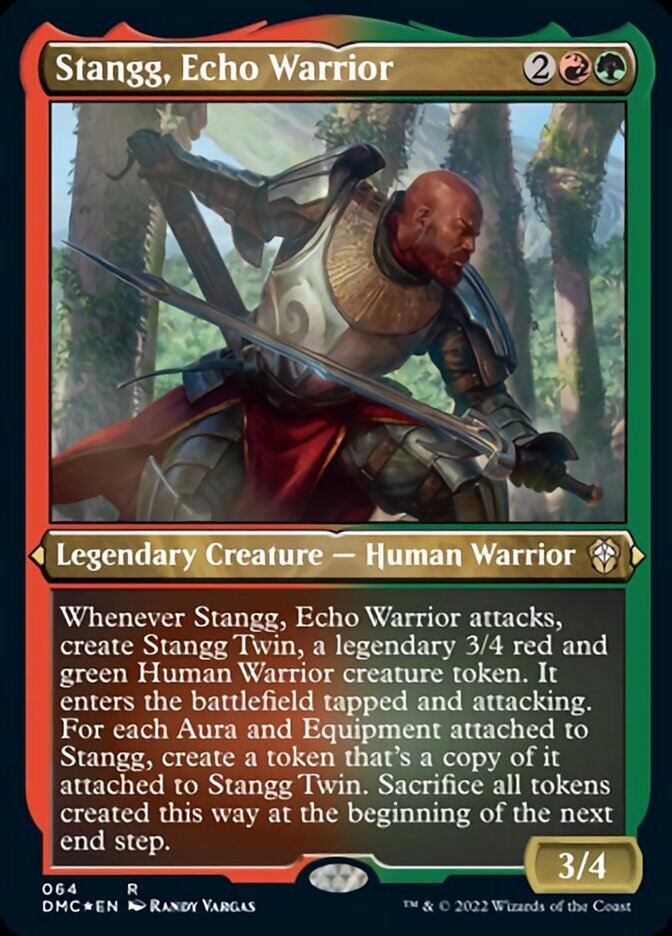 Stangg, Echo Warrior (Foil Etched) [Dominaria United Commander] | Cracking-Singles