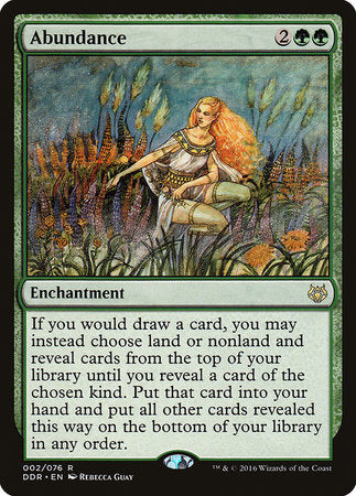 Abundance [Duel Decks: Nissa vs. Ob Nixilis] | Cracking-Singles
