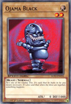 Ojama Black [SGX1-ENC03] Common | Cracking-Singles