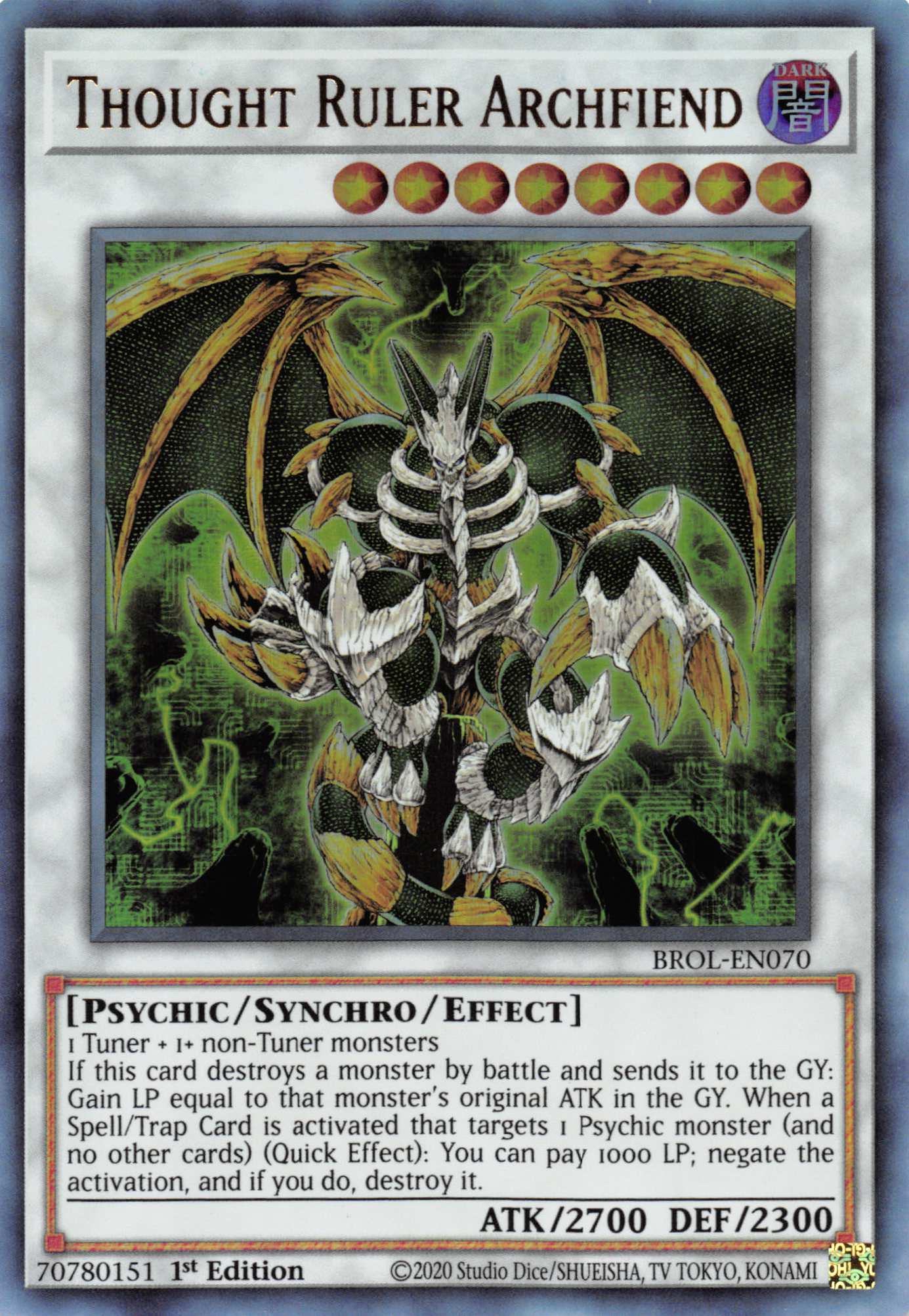 Thought Ruler Archfiend [BROL-EN070] Ultra Rare | Cracking-Singles