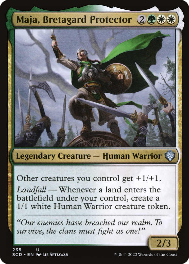 Maja, Bretagard Protector [Starter Commander Decks] | Cracking-Singles
