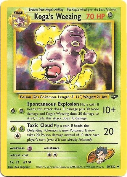 Koga's Weezing (50/132) [Gym Challenge Unlimited] | Cracking-Singles