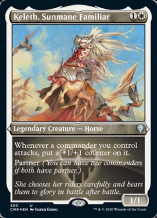 Keleth, Sunmane Familiar (Foil Etched) [Commander Legends] | Cracking-Singles