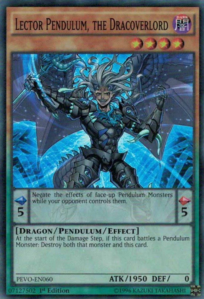 Lector Pendulum, the Dracoverlord [PEVO-EN060] Super Rare | Cracking-Singles