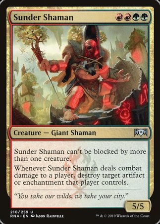 Sunder Shaman [Ravnica Allegiance] | Cracking-Singles