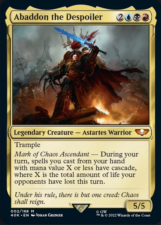 Abaddon the Despoiler [Universes Beyond: Warhammer 40,000] | Cracking-Singles