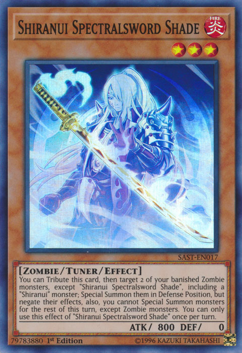 Shiranui Spectralsword Shade [SAST-EN017] Super Rare | Cracking-Singles