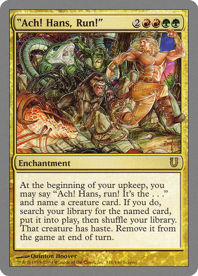 "Ach! Hans, Run!" [Unhinged] | Cracking-Singles