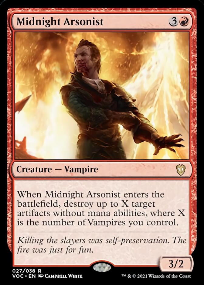 Midnight Arsonist [Innistrad: Crimson Vow Commander] | Cracking-Singles