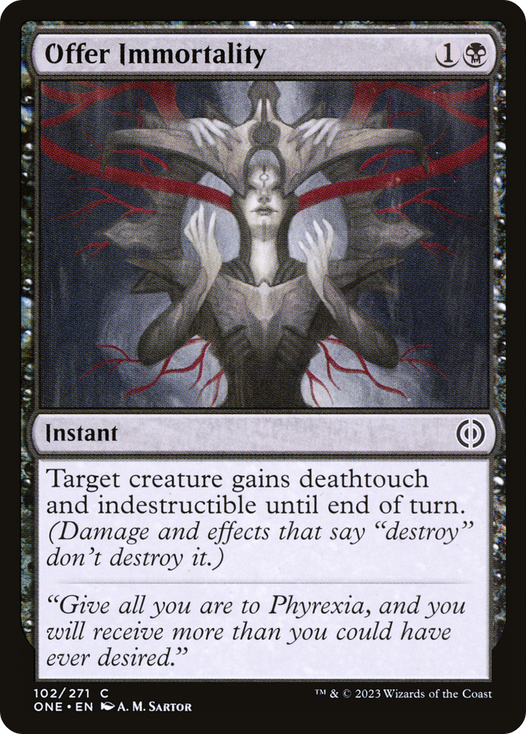 Offer Immortality [Phyrexia: All Will Be One] | Cracking-Singles