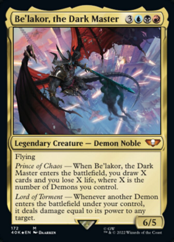 Be'lakor, the Dark Master (172) [Universes Beyond: Warhammer 40,000] | Cracking-Singles