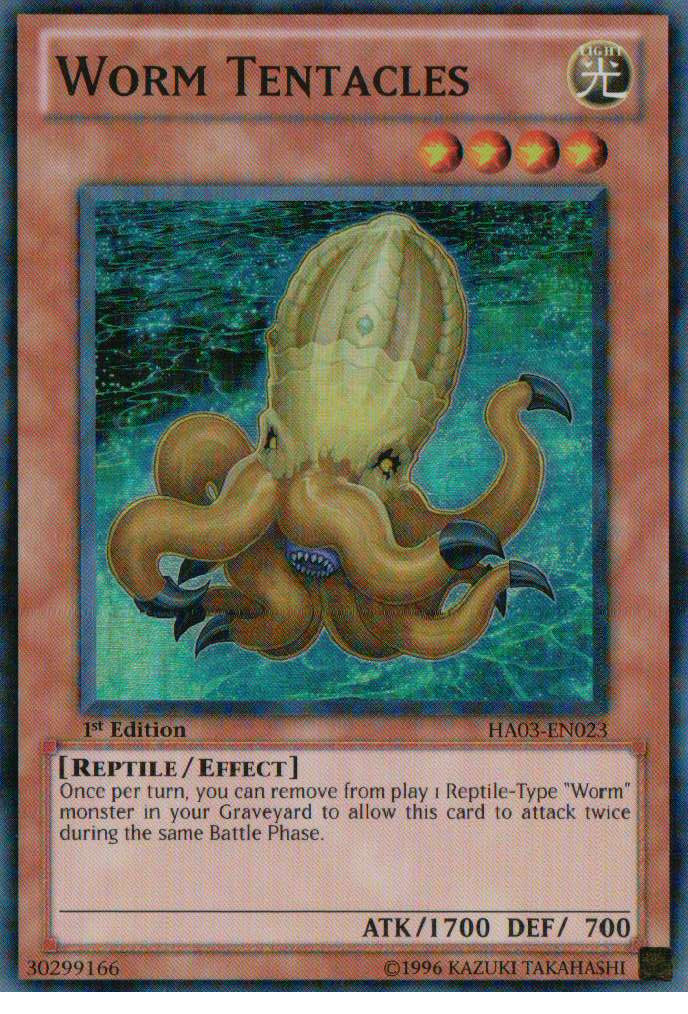 Worm Tentacles [HA03-EN023] Super Rare | Cracking-Singles