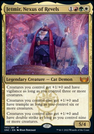 Jetmir, Nexus of Revels (Promo Pack) [Streets of New Capenna Promos] | Cracking-Singles