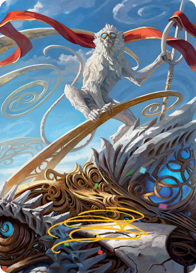 Ragavan, Nimble Pilferer Art Card (Gold-Stamped Signature) [March of the Machine Art Series] | Cracking-Singles