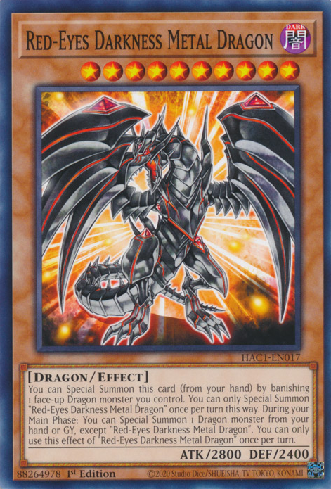 Red-Eyes Darkness Metal Dragon [HAC1-EN017] Common | Cracking-Singles