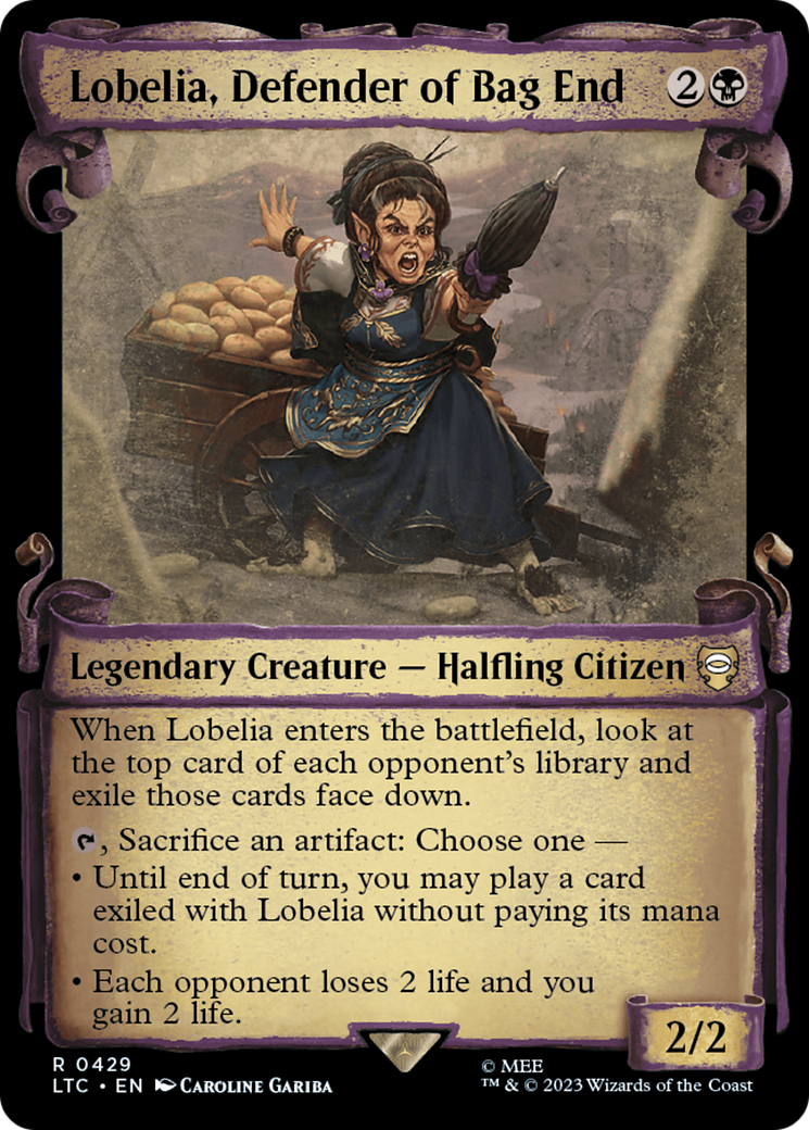 Lobelia, Defender of Bag End [The Lord of the Rings: Tales of Middle-Earth Commander Showcase Scrolls] | Cracking-Singles