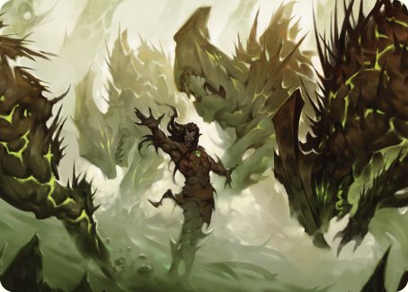 Ezuri's Predation Art Card [Commander Masters Art Series] | Cracking-Singles