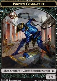 Proven Combatant // Zombie Double-sided Token [Hour of Devastation Tokens] | Cracking-Singles