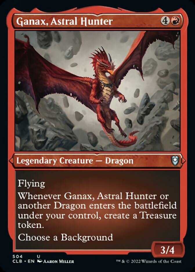 Ganax, Astral Hunter (Foil Etched) [Commander Legends: Battle for Baldur's Gate] | Cracking-Singles