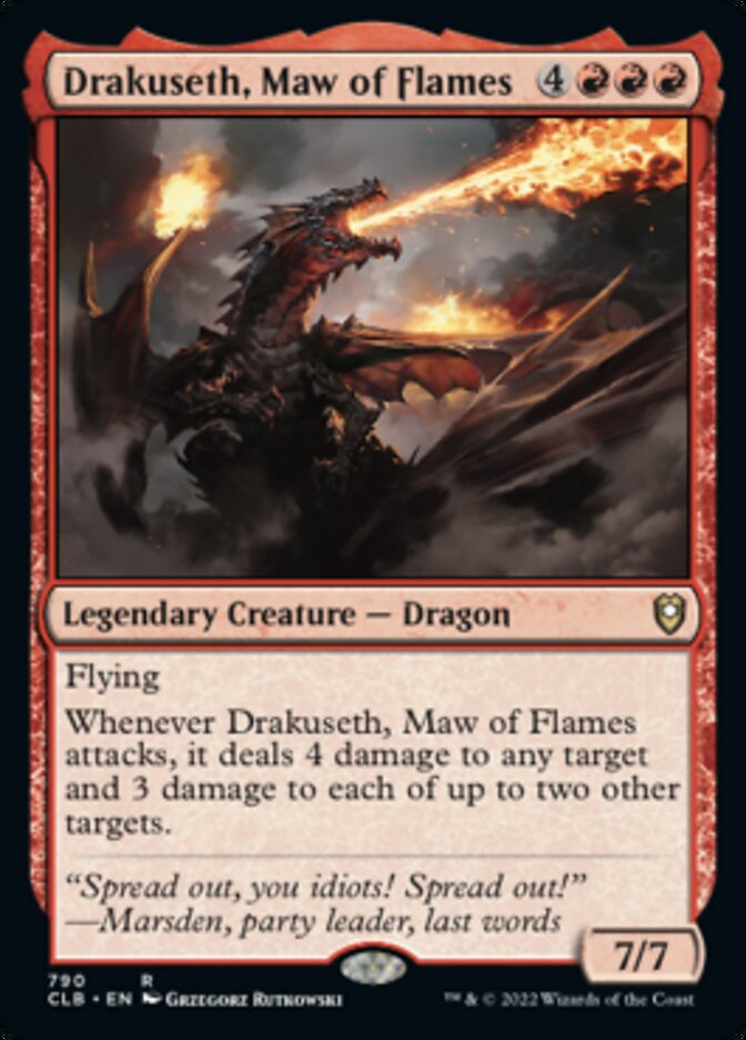 Drakuseth, Maw of Flames [Commander Legends: Battle for Baldur's Gate] | Cracking-Singles