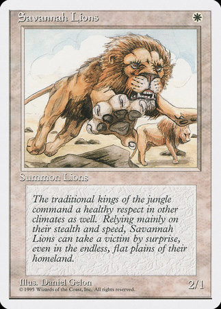 Savannah Lions [Fourth Edition] | Cracking-Singles