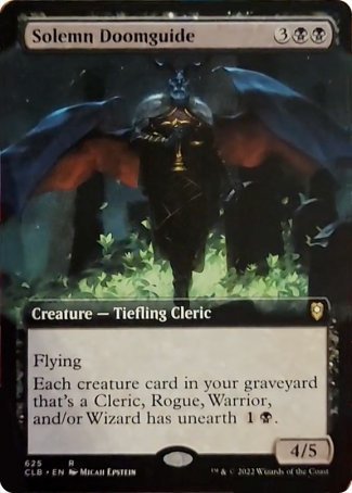 Solemn Doomguide (Extended Art) [Commander Legends: Battle for Baldur's Gate] | Cracking-Singles