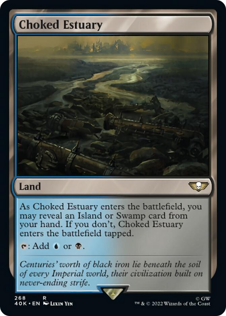 Choked Estuary (Surge Foil) [Universes Beyond: Warhammer 40,000] | Cracking-Singles
