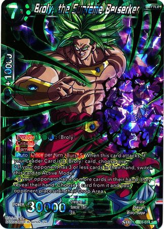 Broly, the Supreme Berserker [BT6-074] | Cracking-Singles