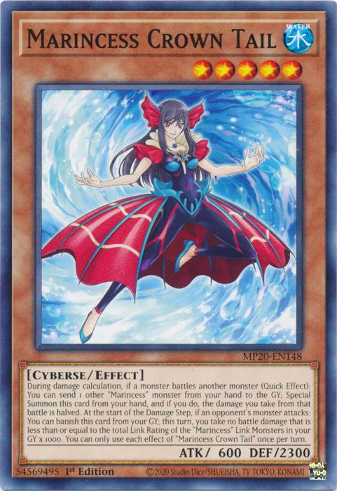 Marincess Crown Tail [MP20-EN148] Common | Cracking-Singles