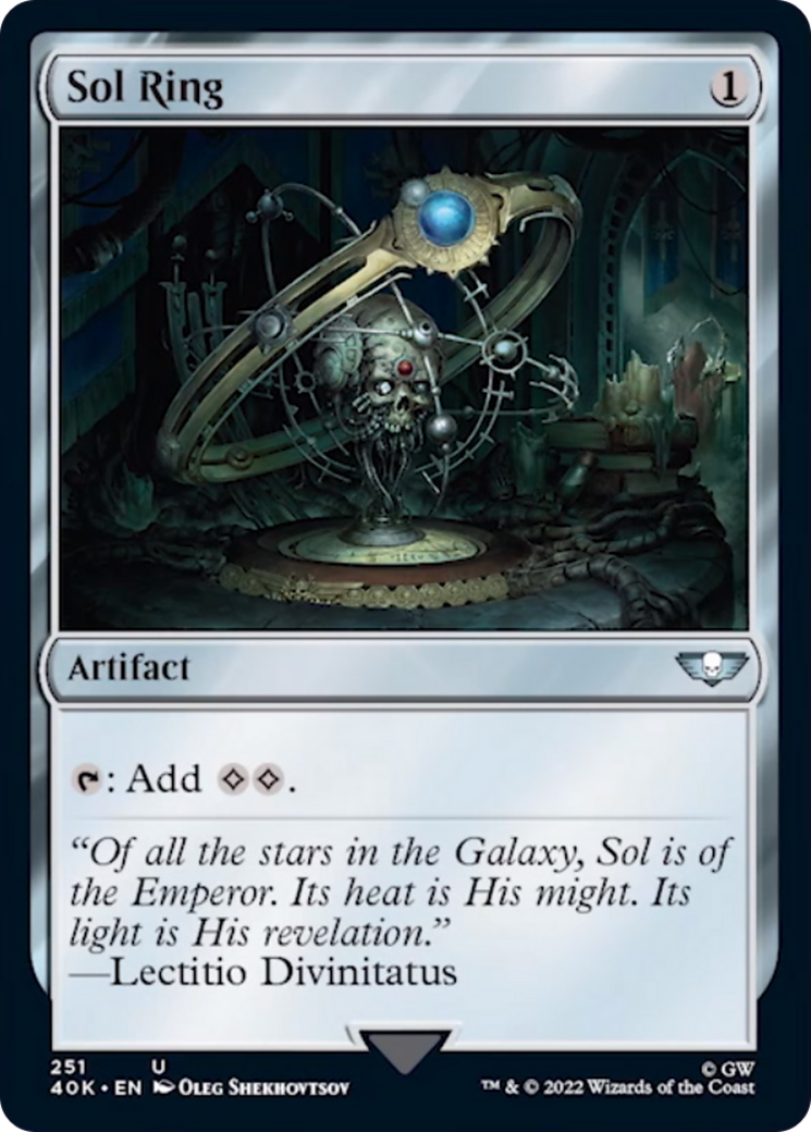 Sol Ring (251) (Surge Foil) [Universes Beyond: Warhammer 40,000] | Cracking-Singles