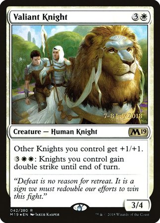 Valiant Knight [Core Set 2019 Promos] | Cracking-Singles