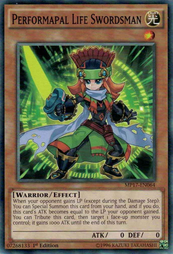 Performapal Life Swordsman [MP17-EN064] Common | Cracking-Singles