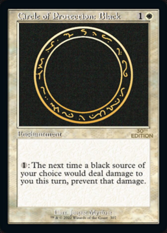 Circle of Protection: Black (Retro) [30th Anniversary Edition] | Cracking-Singles
