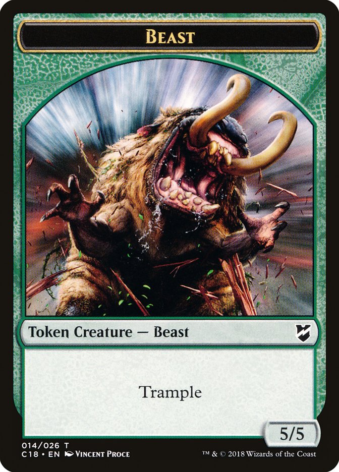 Beast (014/026) [Commander 2018 Tokens] | Cracking-Singles
