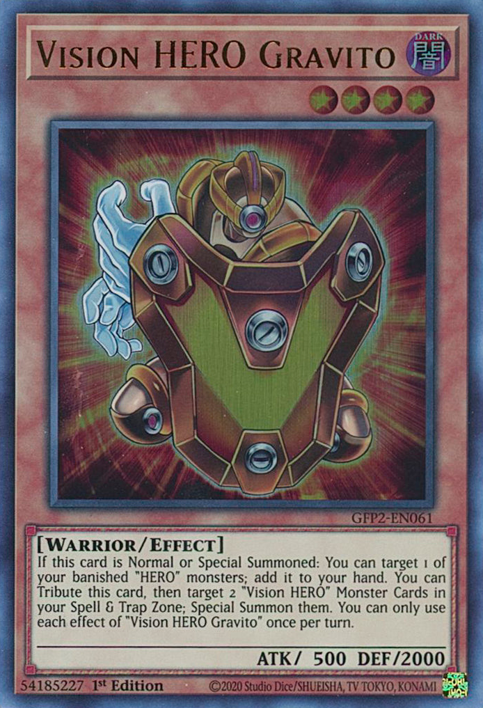 Vision HERO Gravito [GFP2-EN061] Ultra Rare | Cracking-Singles