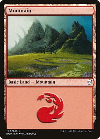 Mountain (265) [Dominaria] | Cracking-Singles