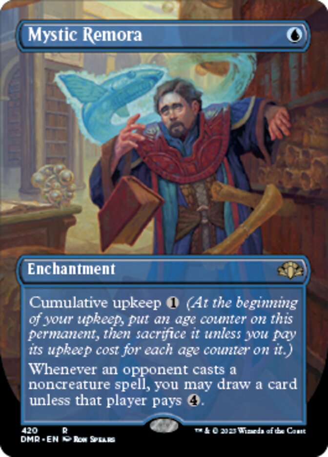 Mystic Remora (Borderless Alternate Art) [Dominaria Remastered] | Cracking-Singles