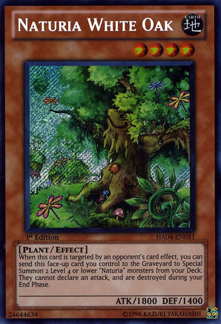 Naturia White Oak [HA04-EN051] Secret Rare | Cracking-Singles