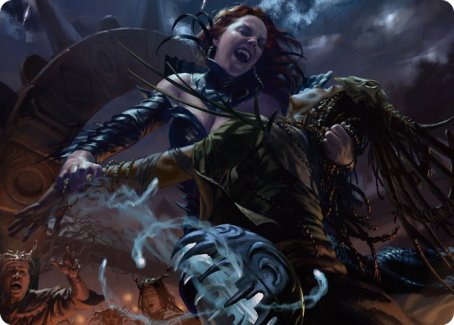 Olivia's Midnight Ambush Art Card [Innistrad: Midnight Hunt Art Series] | Cracking-Singles