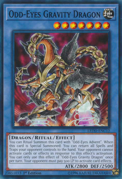 Odd-Eyes Gravity Dragon [LEDD-ENC12] Common | Cracking-Singles