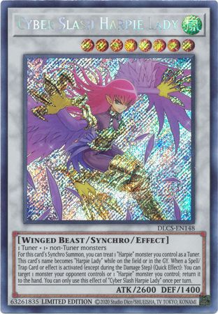 Cyber Slash Harpie Lady [DLCS-EN148] Secret Rare | Cracking-Singles