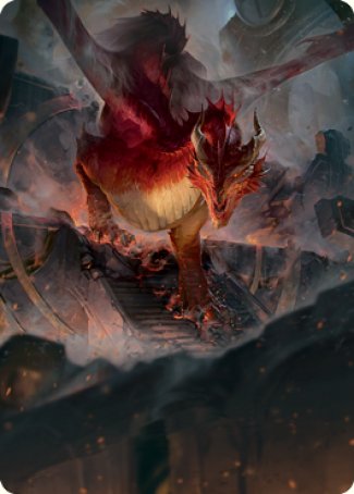 Red Dragon Art Card [Dungeons & Dragons: Adventures in the Forgotten Realms Art Series] | Cracking-Singles